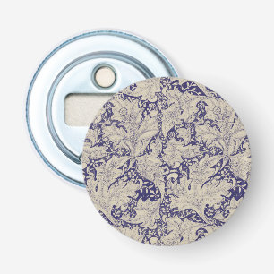 William Morris Wallflower Mönster Antik Blå Flasköppnare