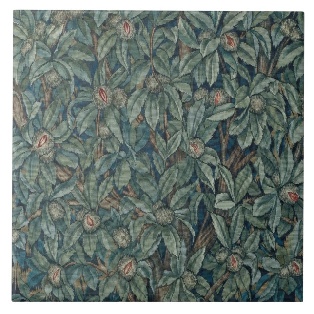 William Morris Walnut Foliage Tapestry Kakelplatta (Framsidan)