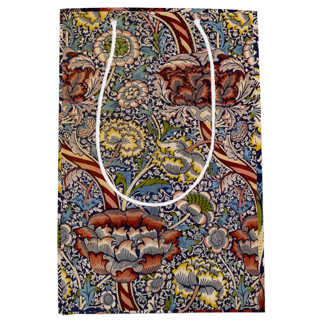 William Morris Wandle engelsk blomsterdamastdesign (Framsidan)