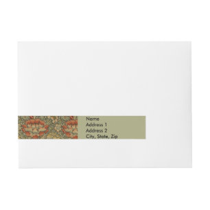 William Morris Wandle English Blommigt Damask Desi Etikettband