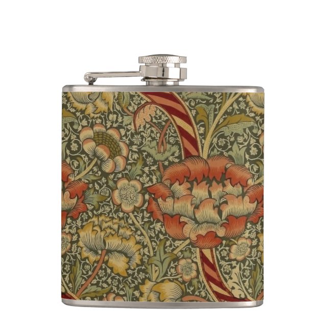 William Morris Wandle English Blommigt Damask Desi Fickplunta (Framsidan)