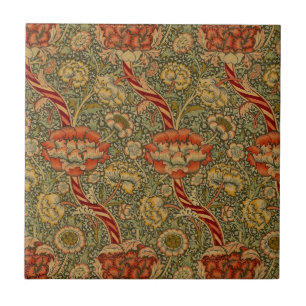 William Morris Wandle English Blommigt Damask Desi Kakelplatta