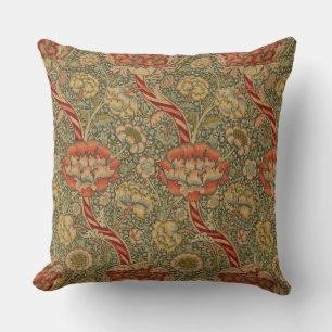 William Morris Wandle English Blommigt Damask Desi Kudde