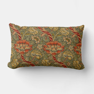 William Morris Wandle English Blommigt Damask Desi Lumbarkudde