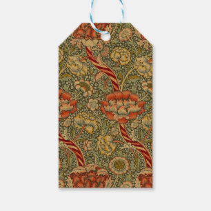 William Morris Wandle English Blommigt Damask Desi Presentetikett