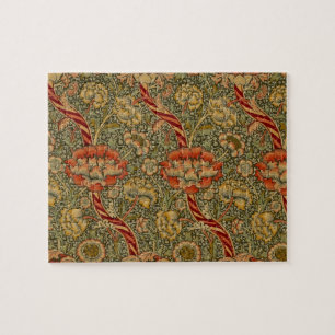 William Morris Wandle English Blommigt Damask Desi Pussel