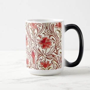 William Morris Watercolor Guld Red Brown Ivory Magisk Mugg