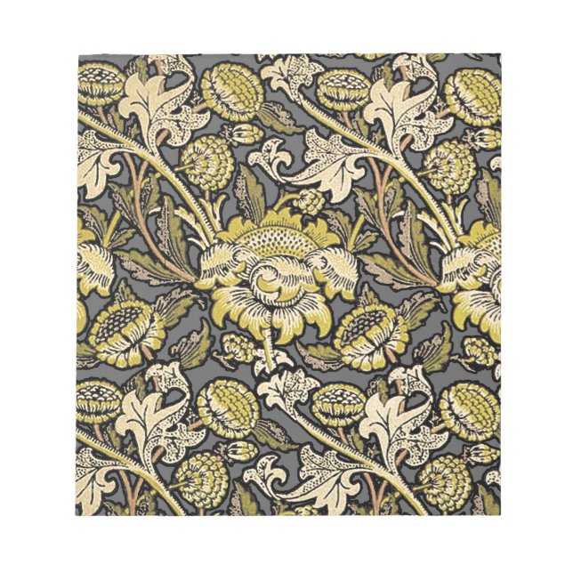 William Morris Wey Blommig Konst Handverk Tapet Anteckningsblock (Framsida)