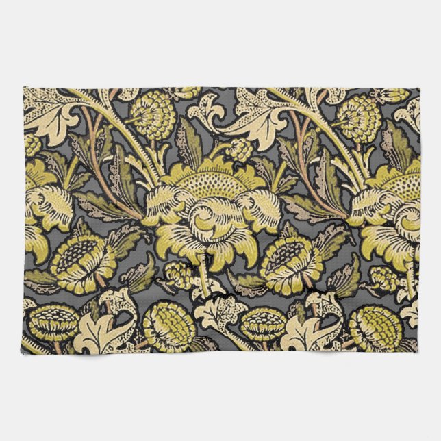 William Morris Wey Blommig Konst Handverk Tapet Kökshandduk (Horisontell)