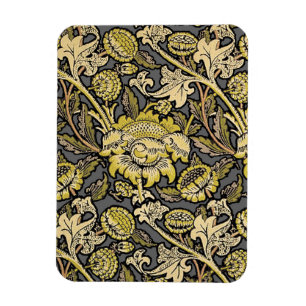 William Morris Wey Blommig Konst Handverk Tapet Magnet