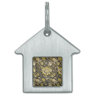 William Morris Wey Blommig Konst Handverk Tapet Namnbricka Husdjur
