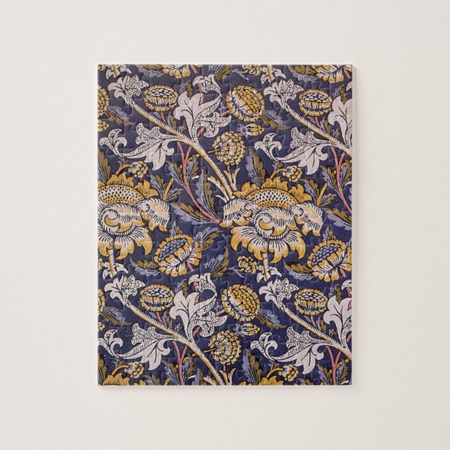 William Morris Wey Blommig Konst Handverk Tapet Pussel (Vertikal)