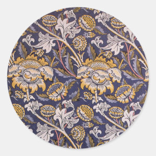 William Morris Wey Blommig Konst Handverk Tapet Runt Klistermärke