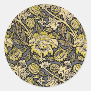 William Morris Wey Blommig Konst Handverk Tapet Runt Klistermärke