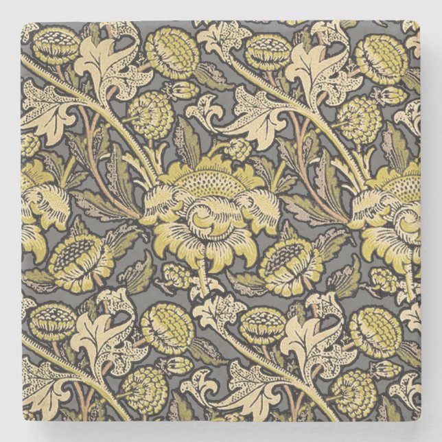 William Morris Wey Blommig Konst Handverk Tapet Underlägg Sten (Framsidan)