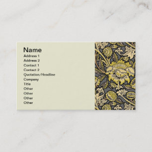 William Morris Wey Blommig Konst Handverk Tapet Visitkort