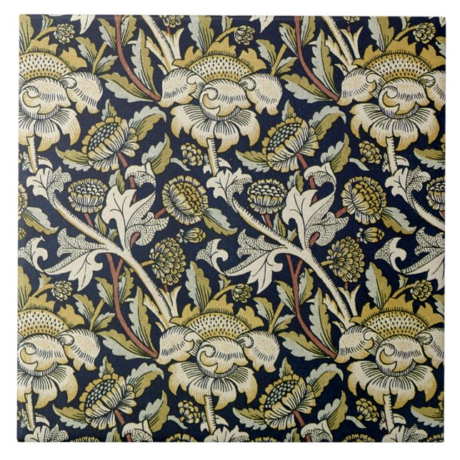 William Morris 'Wey Chintz' Kakelplatta (Framsidan)