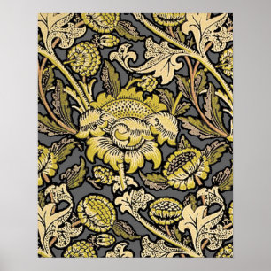 William Morris Wey Tapet Blommig Poster