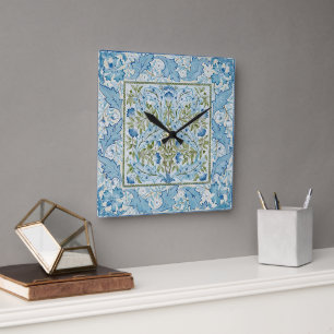 William Morris & Wilhelmina Stil Prints Fyrkantig Klocka
