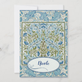 William Morris & Wilhelmina Stil Prints Inbjudningar