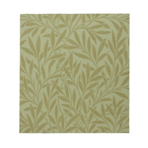 William Morris Willow Antique Grönt Löv Vine Art Anteckningsblock