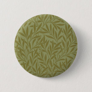 William Morris Willow Antique Grönt Löv Vine Art Knapp