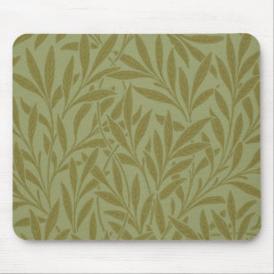 William Morris Willow Antique Grönt Löv Vine Art Musmatta