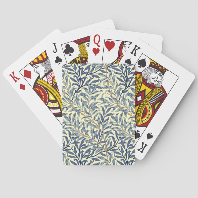 William Morris "Willow Bough" 4 Casinokort (Baksidan)