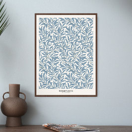 William Morris Willow Bough Blue Art Exhibit Skriv Poster