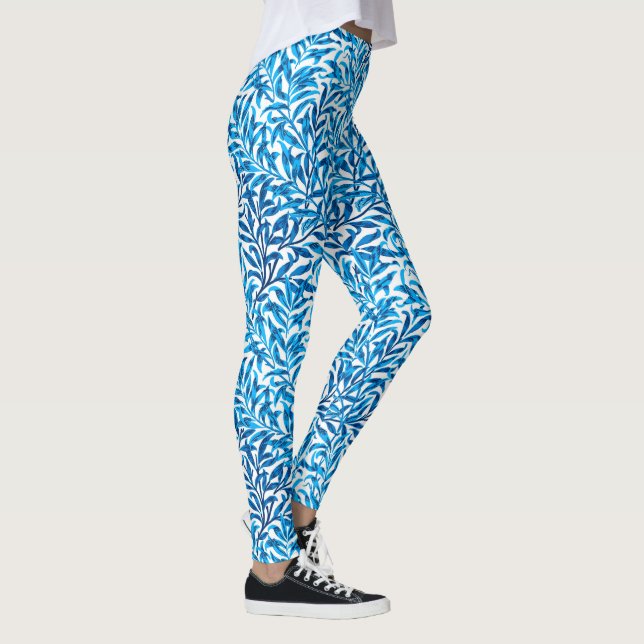 William Morris Willow Bough, Cobalt Blue & White Leggings (Höger)