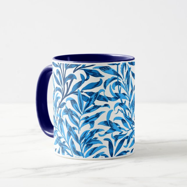 William Morris Willow Bough, Cobalt Blue & White Mugg (Framsida vänster)