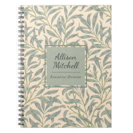 William Morris Willow Bough Elegant Botanisk Anteckningsbok