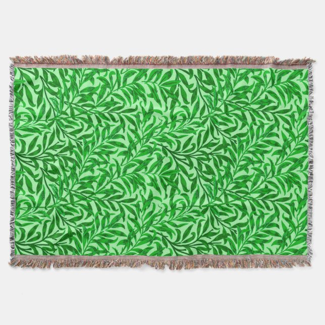 William Morris Willow Bough, Emerald Grönt Mysfilt (Framsidan)