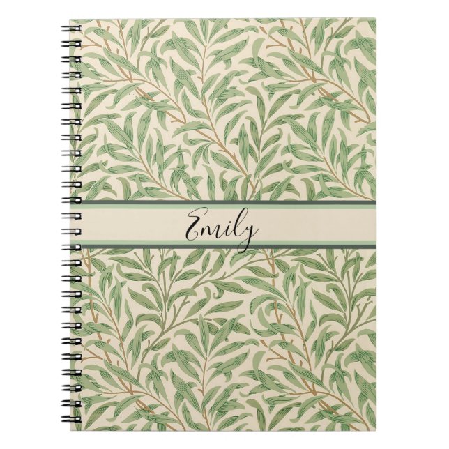 William Morris Willow Bough Garden Flower Classic Anteckningsbok (Framsidan)