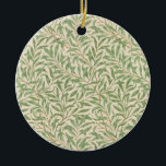 William Morris Willow Bough Garden Flower Classic Julgransprydnad Keramik<br><div class="desc">Denna typ av piksten bygger på William Morris klassiska ursprungliga teckning (1887) (1834-1896) för sin linje Victorian English tapet. En fantastisk rik foliedesign.</div>