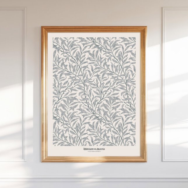 William Morris Willow Bough Grått Art Exhibit Skri Poster (Skapare uppladdad)