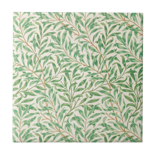 William Morris. Willow Bough. Kakelplatta (Framsidan)