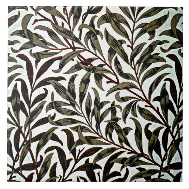 William Morris - Willow Bough Kakelplatta (Framsidan)