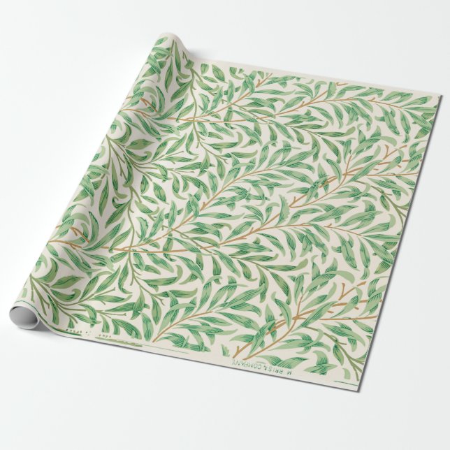 William Morris. Willow Bough. Presentpapper (Utrullad)
