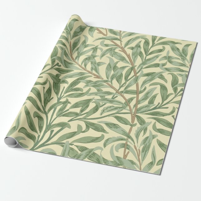 William Morris Willow Bough Presentpapper (Utrullad)