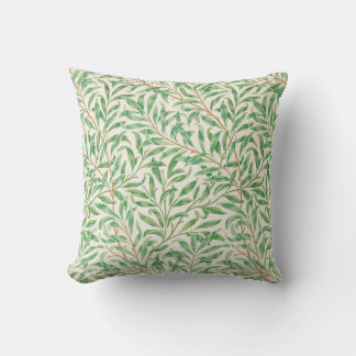 William Morris. Willow Bough. Vintage greenery Kudde