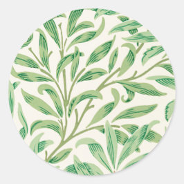 William Morris Willow Bough. Vintage greenery Runt Klistermärke