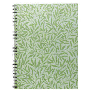 William Morris Willow Flower Classic Grön Anteckningsbok