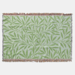 William Morris Willow Flower Classic Grön Filt
