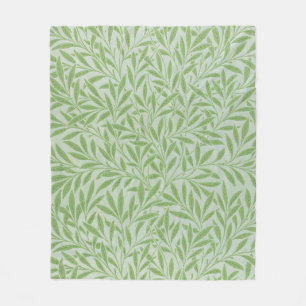 William Morris Willow Flower Classic Grön Fleecefilt