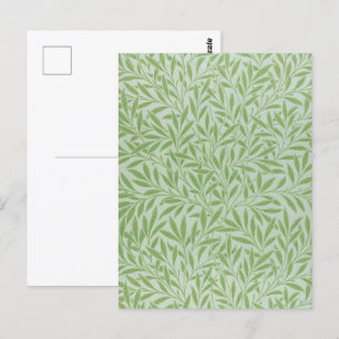 William Morris Willow Flower Classic Grönt Vykort
