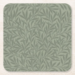 William Morris Willow Flower Classic Underlägg Papper Kvadrat