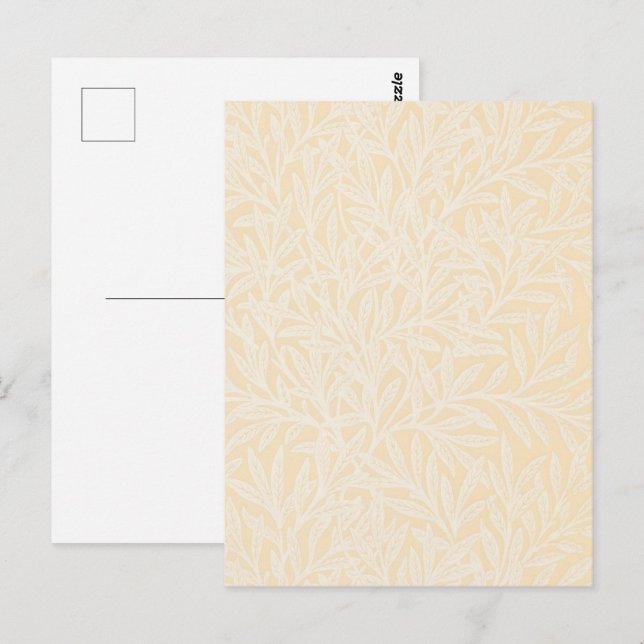 William Morris Willow Flower Classic Vykort (Fram/baksida)