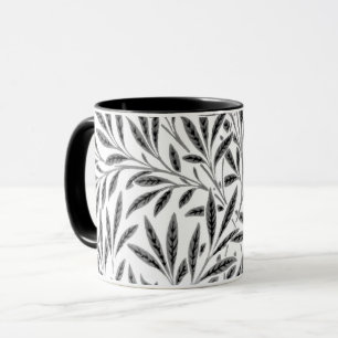 William Morris Willow Mönster, Grått, Black & Whit Mugg