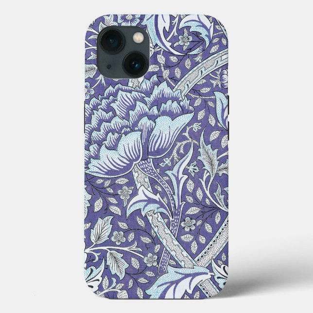 William Morris Windrush Blått Mönster Blommig (Baksida)